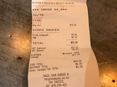 账单-Fergburger(皇后镇店)