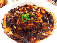 京葱山药烧蹄筋-106餐厅北京菜.烤鸭(百子湾店)