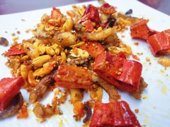 脆椒辣鱿鱼-兴国苑酒店