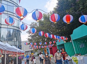 百盛优客旁边新开了一个韩式的蔓萝草市集，规模中等