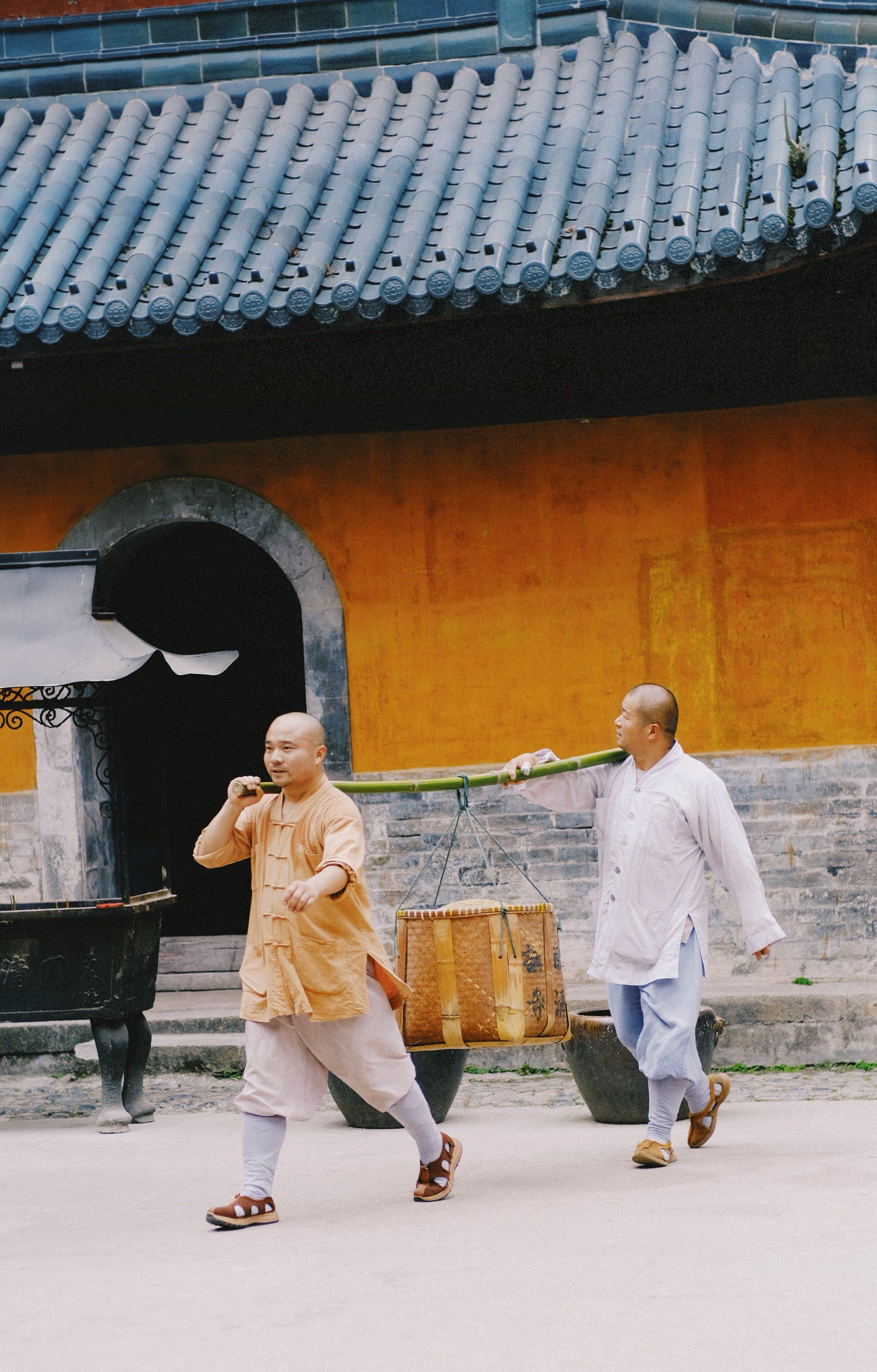 千年古寺|国清寺秋收结束了