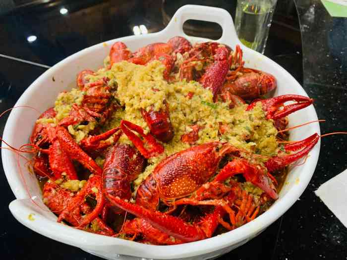 太明渔村(太明生态园大酒店)-"小龙虾赶走烦恼～期待很久的蒜泥龙虾