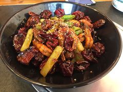 干锅香辣虾-重庆烧鸡公火锅(簋街店)