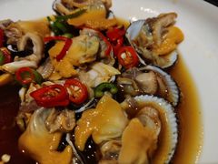 -东来菜馆•手抓海鲜家常菜•海鲜锅贴(鸽子窝店)