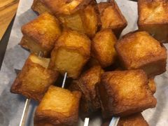 烤鱼豆腐-长青菠菜面·烧烤