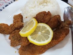 炸猪扒饭-新鸿发咖啡美食
