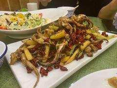 特色干煸鱿鱼须-桃子餐厅·天津菜(红星路直营店)