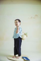 -海岸风光儿童摄影