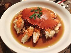 花雕肉碎蒸膏蟹-广州柏悦酒店·悦景轩·粤菜餐厅