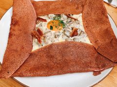奶油培根鸡蛋荞麦可丽饼-salée