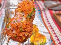 碳火烤大刀腰片-火塘云南烧烤大排档