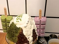 抹茶生乳かき氷-WONDER ICE 萬得冰田(建設路总店)