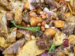 羊排炕锅肉-老钟家烤羊排·敦伊阁清真餐厅胡羊焖饼