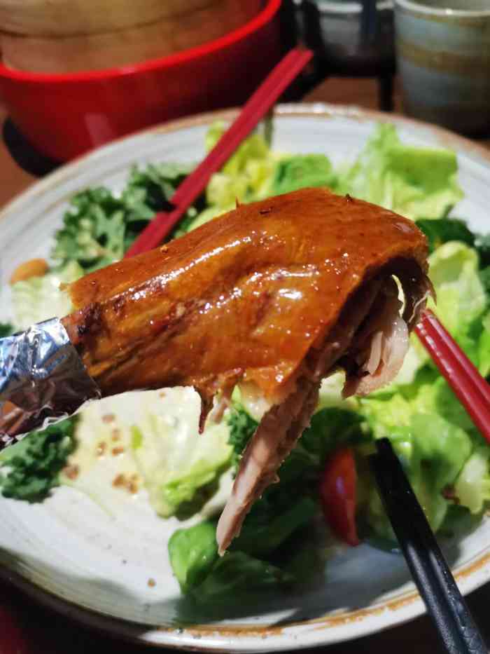 青年公社(华润万象城店)-"味道不错,烤鸭很好吃,带两个孩子,吃得非.