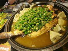 翡翠青椒烤黔鱼-烤匠麻辣烤鱼(环球中心店)