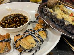 清蒸大闸蟹-宝记烧烤·碳锅羊肉·羊蝎子火锅·夜食社(文体路创始店)