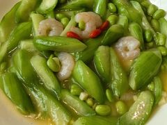 小嫩豆丝瓜配虾仁-秀儿四九城·新京菜(亚运村鸟巢店)