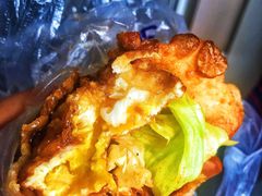 -小红车炸蛋葱油饼