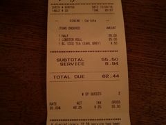 账单-Burger & Lobster(Dean Street)