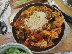 炒鱿鱼-姜虎东白丁韩国烤肉(吉利大厦店)