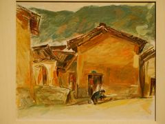 宋贤珍·油画《村口》-上海油画雕塑院
