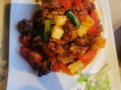 百香果菠萝生炒骨-渔太泰漓江小馆·广西融合菜(西街店)