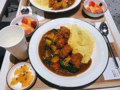 炸鸡块咖喱蛋包饭套餐-池奈·日式咖喱蛋包饭(赛高店)