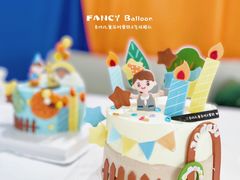 -卡比儿童蛋糕·心意定制·低脂零卡糖动物奶油FancyBALLOON(滨海店)