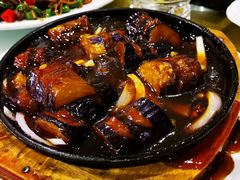 铁板浇汁茄子-咪咪川菜(太乙路店)