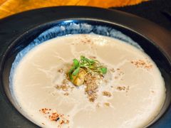 卡布奇诺蘑菇汤配牛肝菌-AZUL by FUEL蓝色·法式酒馆(琶醍店)