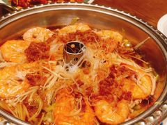 汽锅蒜蓉虾-红蜡烛-养生粥-津鲁菜(中山路店)