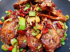干锅鸭头-喜悦小串海鲜烧烤大排档(高新万达店)