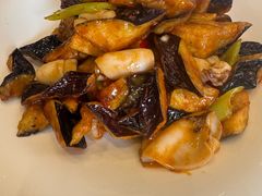 茄子炒海兔-韩记海鲜饺子旗舰店(红海新区店)