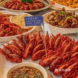 🆘肥肠烤鱼配小龙虾巨无霸油条PLUS版烤鱼盘你绝对没吃过