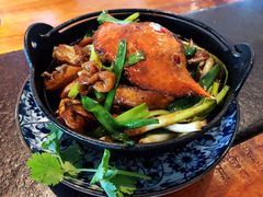 蝴蝶汁花蟹粉丝鸡煲-上楼私房菜(院士路店)