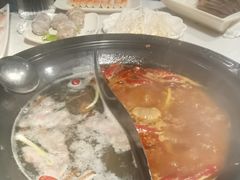 宽板凳菌汤鸳鸯锅底-宽板凳老灶火锅(簋街店)