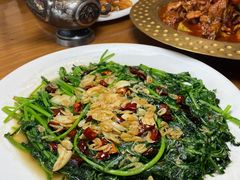虾皮煎茼蒿-北疆饭店(朗悦公园茂店)
