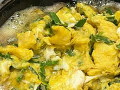 石锅韭菜蛋-翠茗农庄土菜馆(天目湖店)