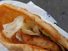 -小红车炸蛋葱油饼