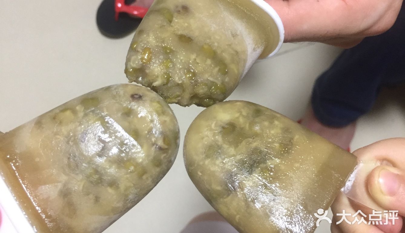 自制哄娃神器夏日解暑神器绿豆冰