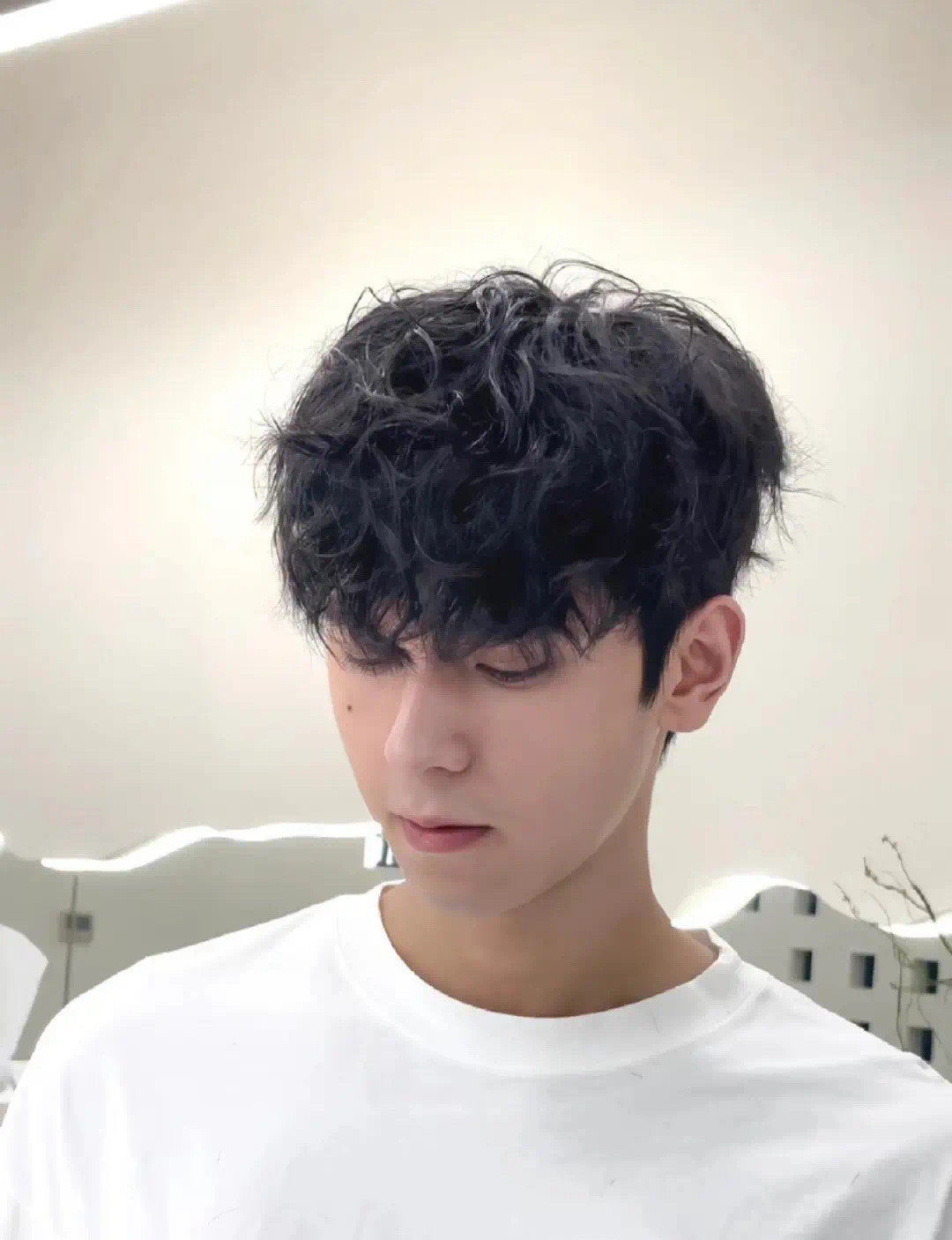 微粉碎盖 男生烫发发型 男生韩式发型
