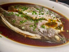 葱椒鲈鱼-绿茶餐厅(昌平悦荟店)