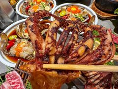 -草家酱蟹炭火烤肉店(珲春南路一店)