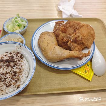 天津大圆碗台式炸排骨炸鸡腿饭食评，优点和缺点