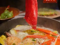 京都雪花牛肉寿喜锅-花潮料理艺食馆(成都万象城店)