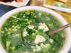 荠菜蘑菇豆腐汤-长廊好灶头 本地人农家菜(枫泾古镇店)