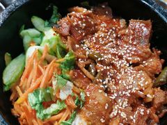 五花肉石锅拌饭-老炉家木炭烤肉(长江国际店)