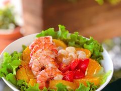 鲜橙老虎虾沙拉-Lets burger非常汉堡·环球风味(蓝色港湾店)