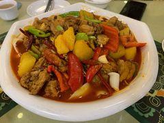 新疆大盘鸡-新疆红柳花餐厅(新洲店)