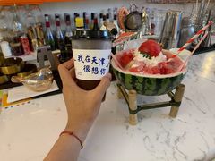 西瓜啵啵奶冰刨冰-大象厨房(重庆道店)